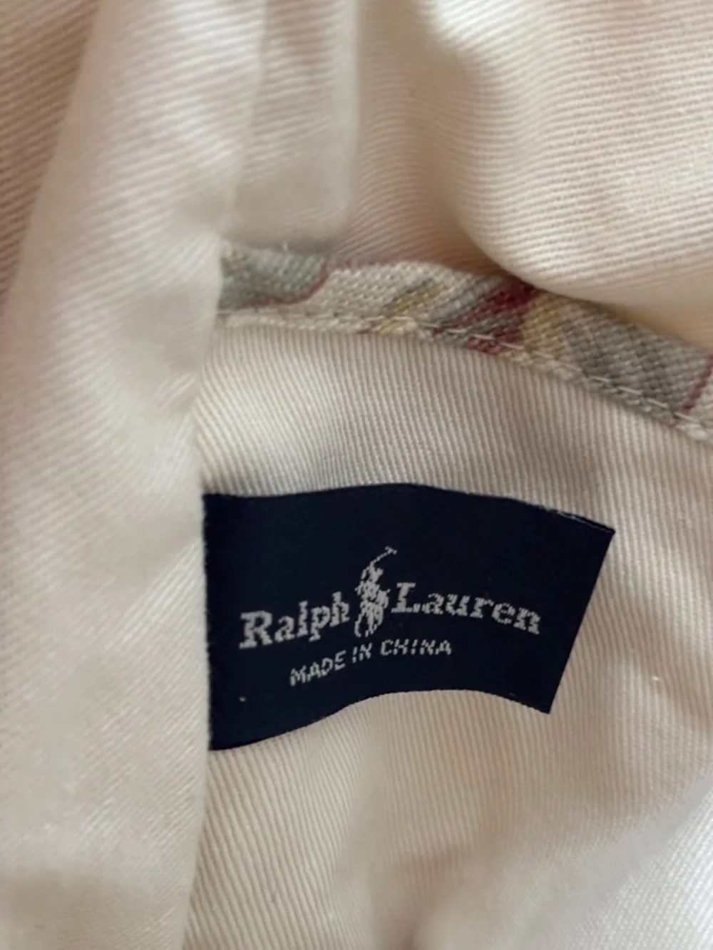 Vintage 90's Ralph Lauren Floral Fabric Tote Diaper Bag 16 X 13 X 7 Preppy